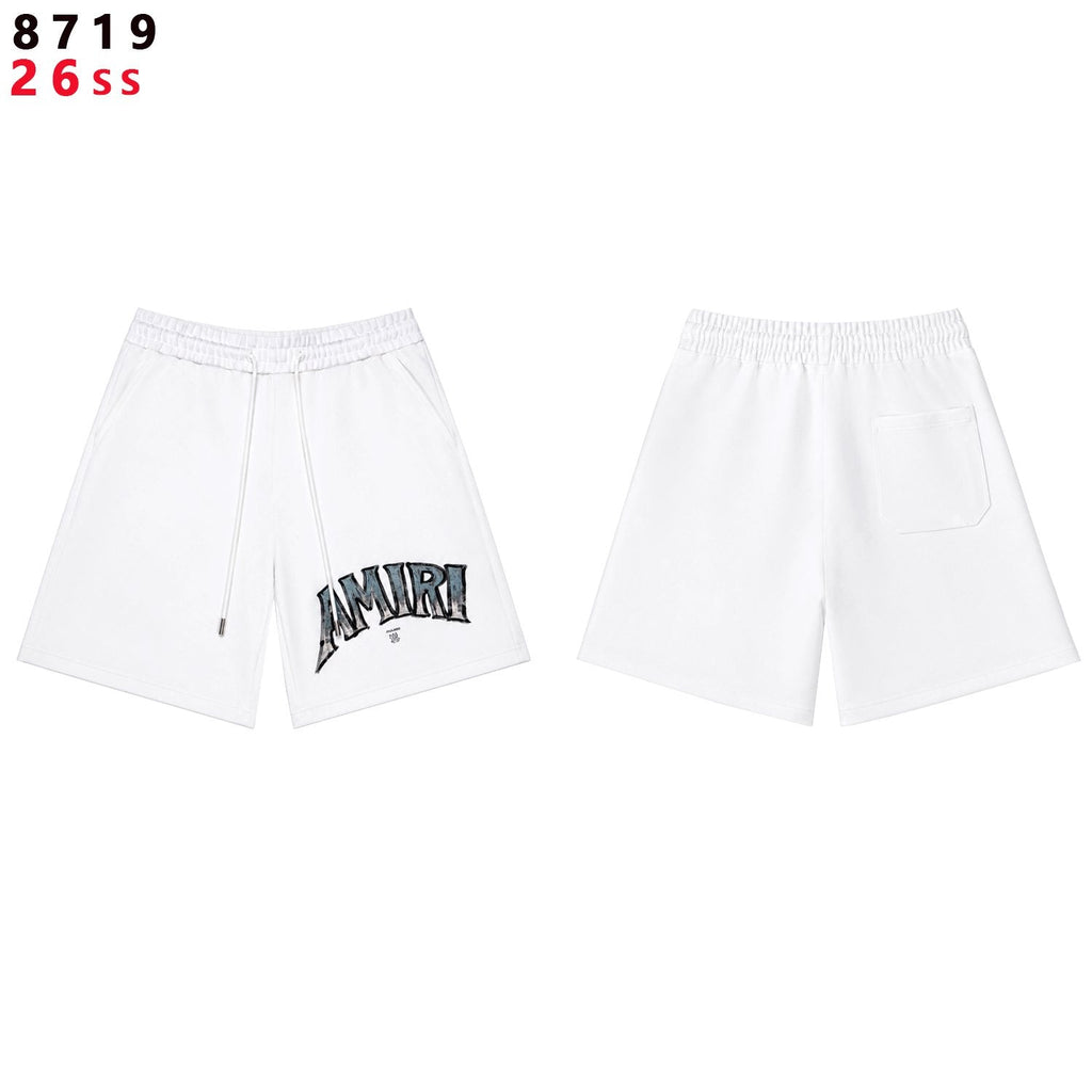 AMIRI Metallic Letter Graphic T-Shirt & Shorts Set