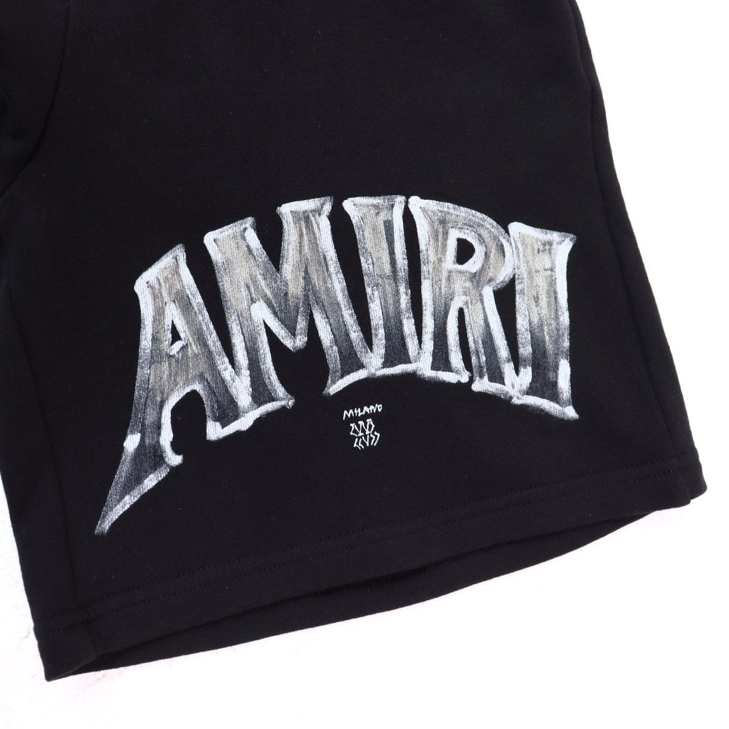 AMIRI Metallic Letter Graphic T-Shirt & Shorts Set