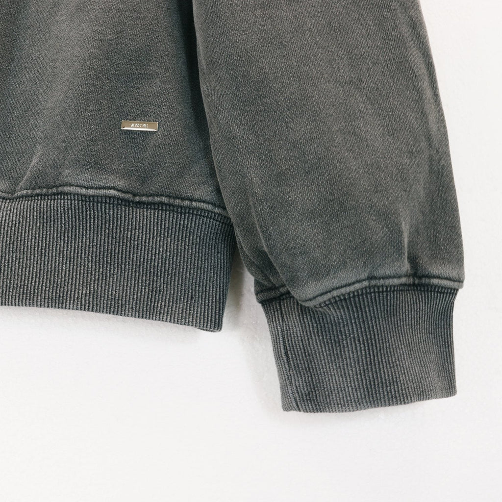 AMIRI Washed Dark Gray Graphic Hoodie