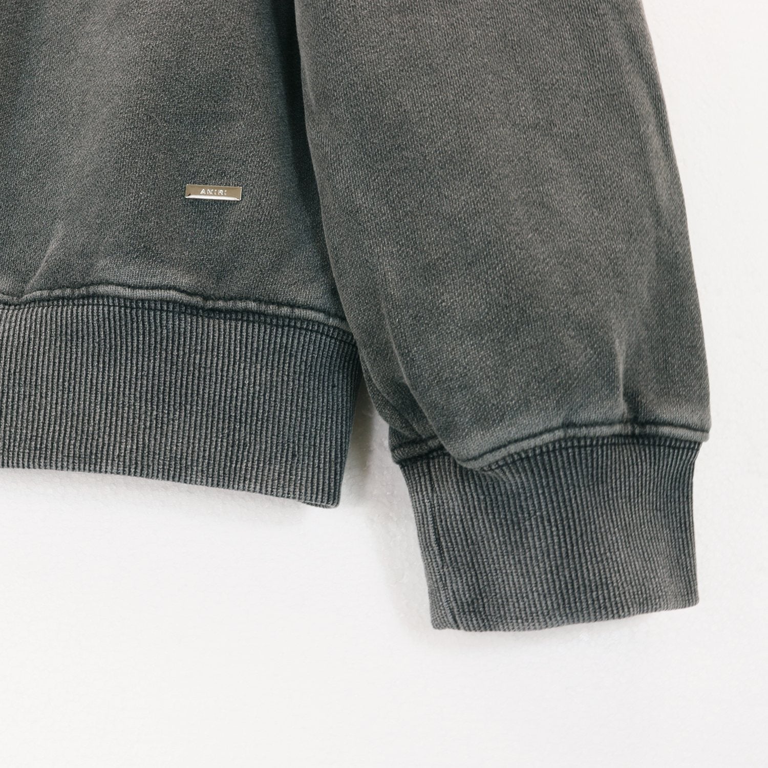 AMIRI Washed Dark Gray Graphic Hoodie