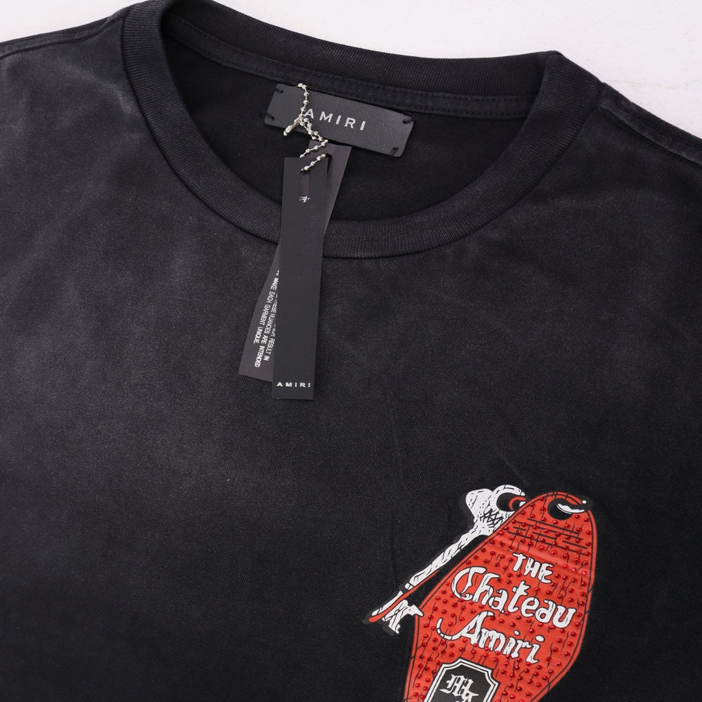 AMIRI The Chateau Rhinestone Graphic T-Shirt