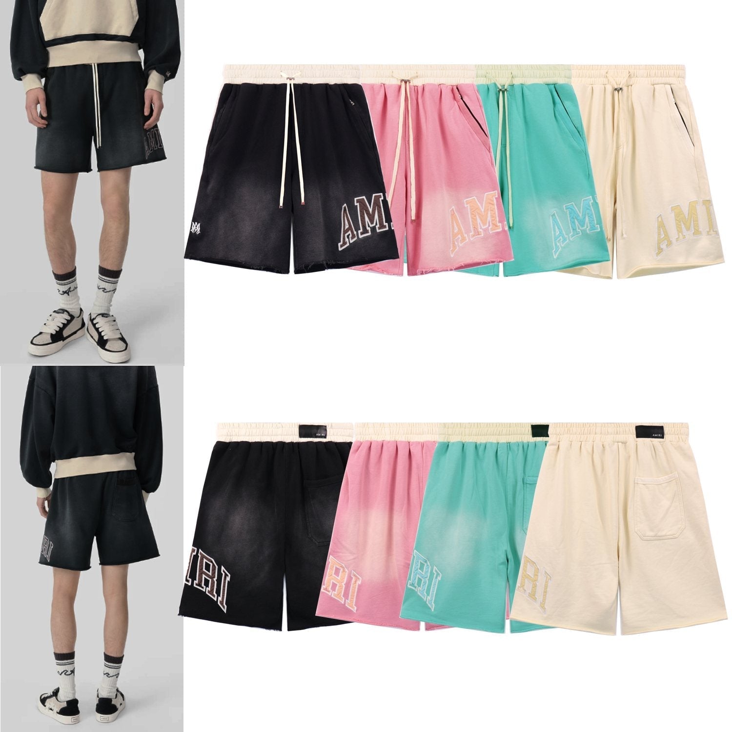 AMIRI Vintage Collegiate Graphic Shorts
