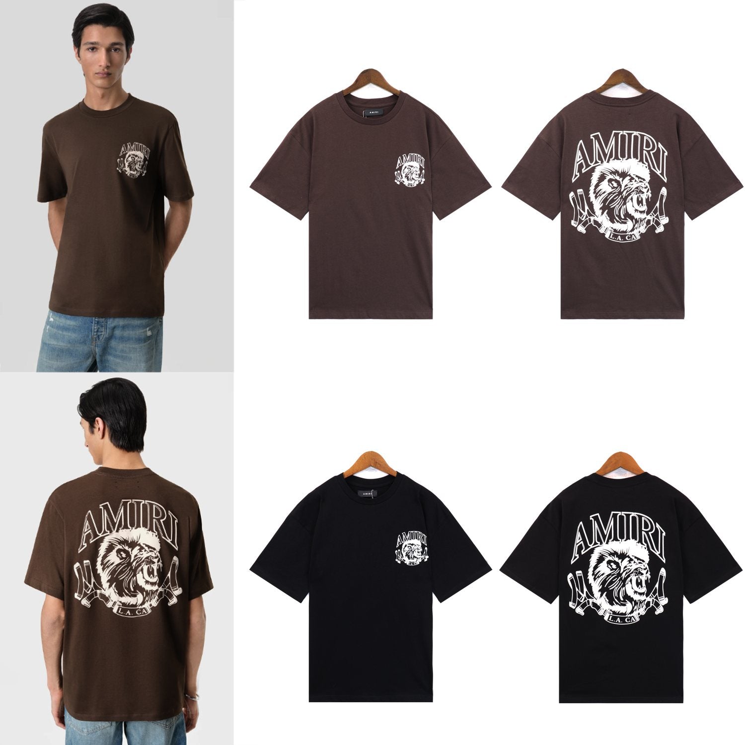 AMIRI Lion Outline Graphic T-Shirt