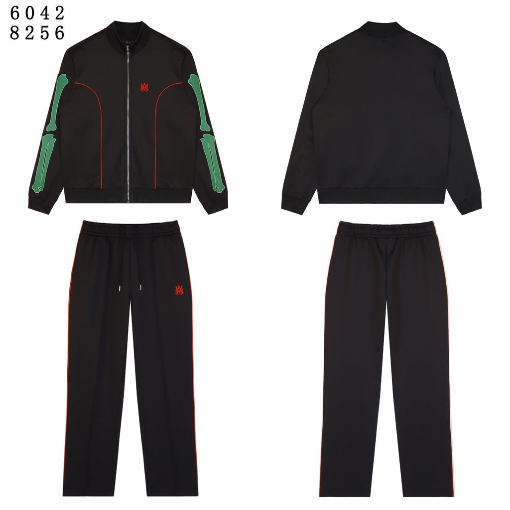 AMIRI Bones Track Jacket & Pants Matching Set