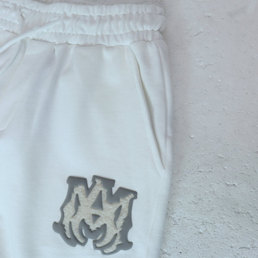 AMIRI Ice Blue Flame Graphic Short-Sleeve Set
