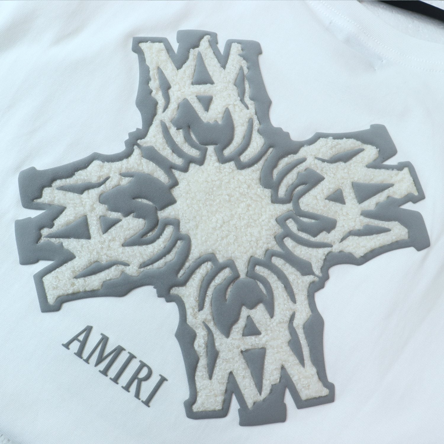 AMIRI Ice Blue Flame Graphic Short-Sleeve Set