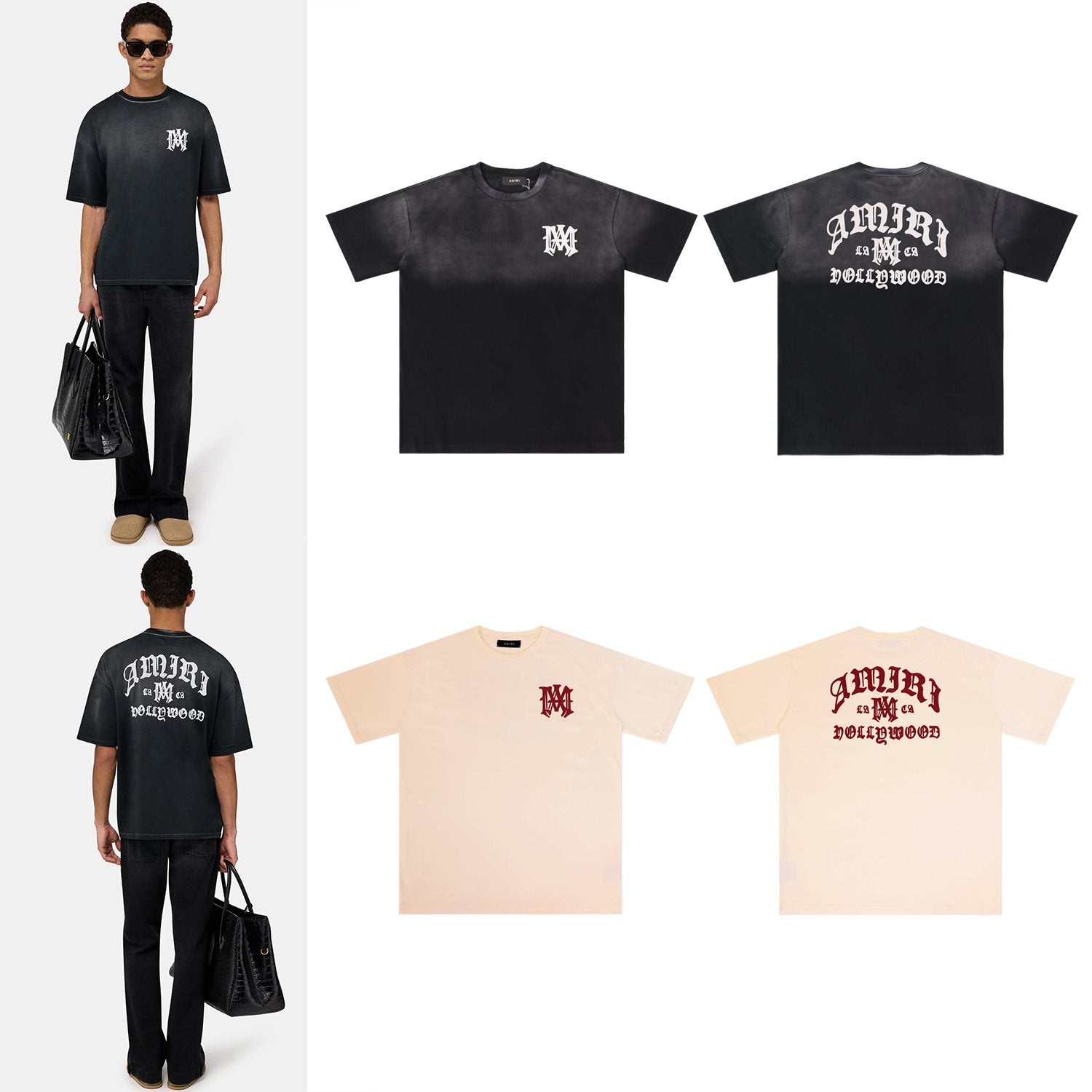AMIRI Hollywood MA Graphic T-Shirt