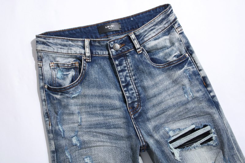 AMIRI Light Blue Distressed Jeans