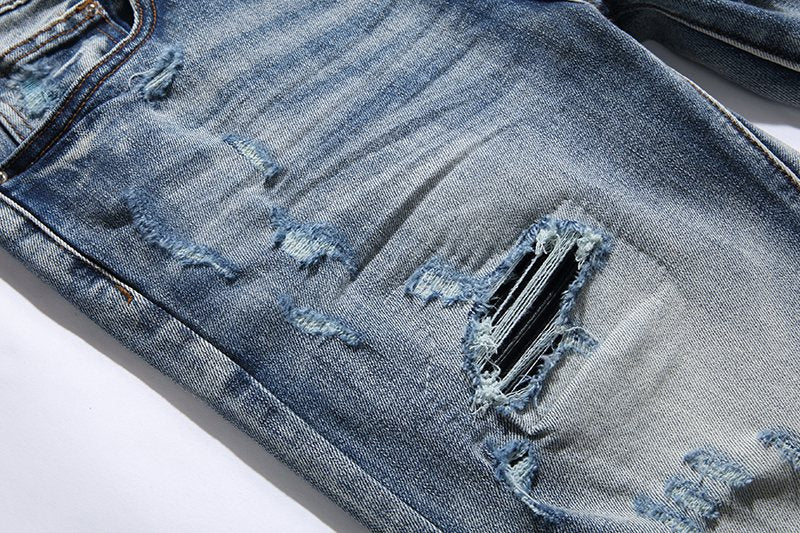AMIRI Light Blue Distressed Jeans