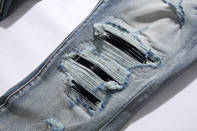AMIRI Light Blue Distressed Jeans