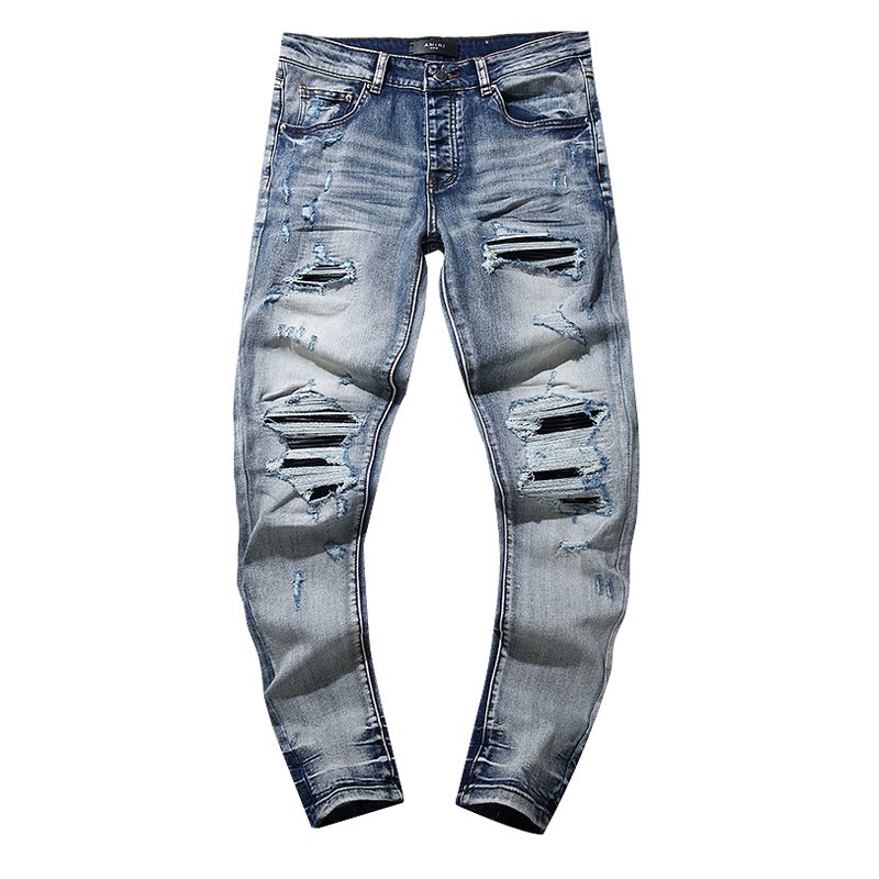 AMIRI Light Blue Distressed Jeans