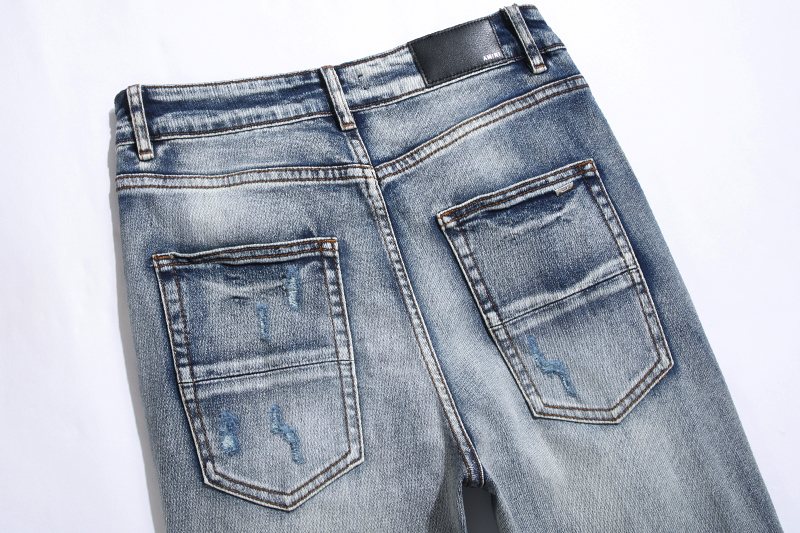 AMIRI Light Blue Distressed Jeans