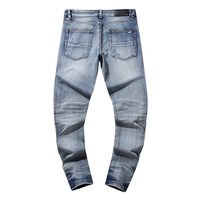 Amiri Light Blue Distressed Denim Jeans