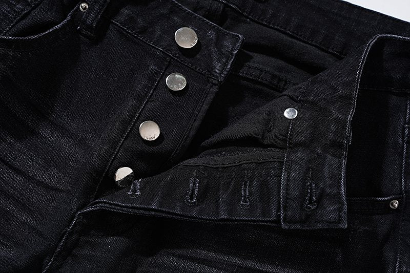 AMIRI Rhinestone Washed Denim Jeans