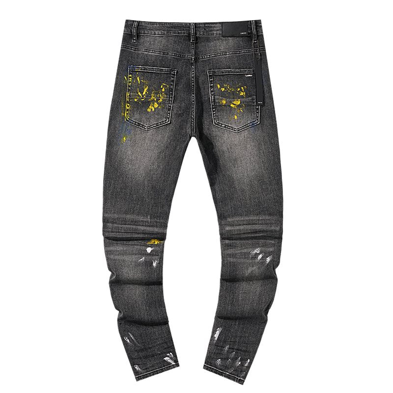 AMIRI Paint-Splatter Distressed Jeans