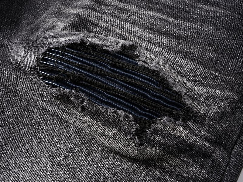 AMIRI Black Distressed Washed Jeans