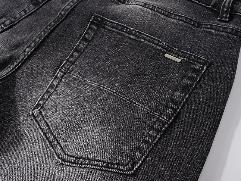 AMIRI Black Distressed Washed Jeans