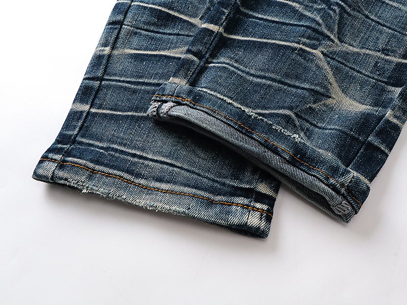 AMIRI Light Blue Embroidered Jeans