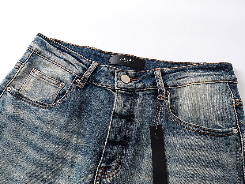 AMIRI Light Blue Embroidered Jeans