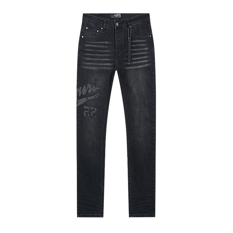AMIRI Black Washed Graphic Jeans