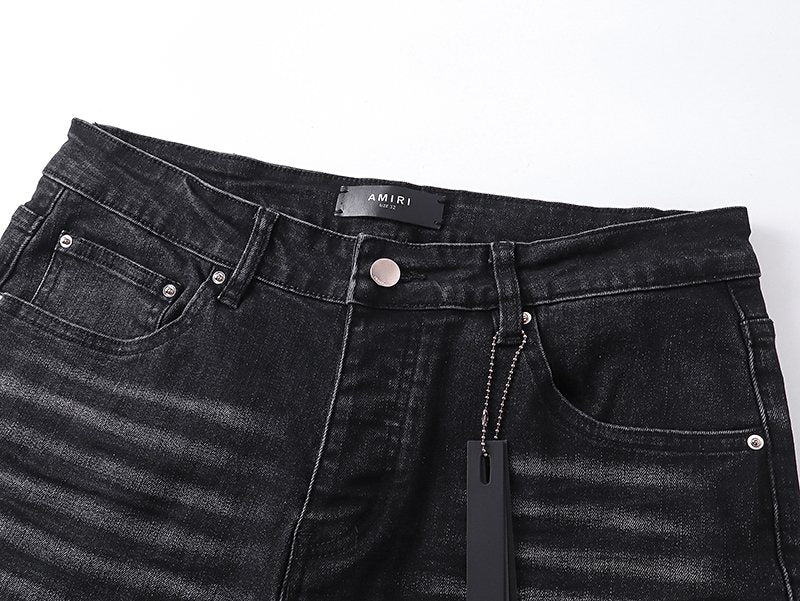 AMIRI Black Washed Graphic Jeans
