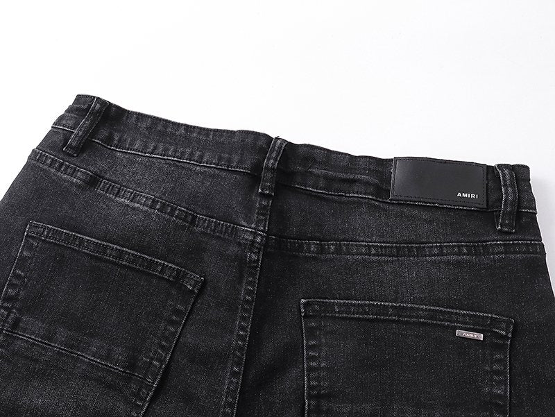 AMIRI Black Washed Graphic Jeans