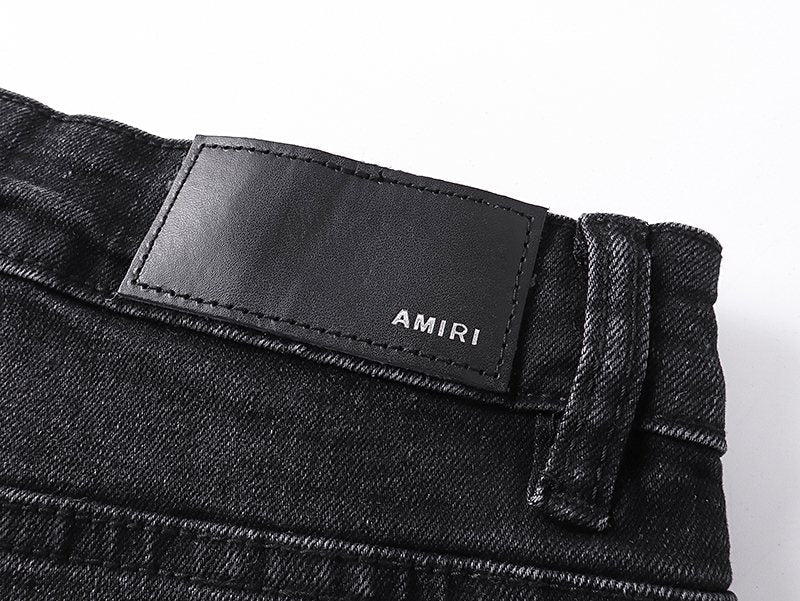 AMIRI Black Washed Graphic Jeans