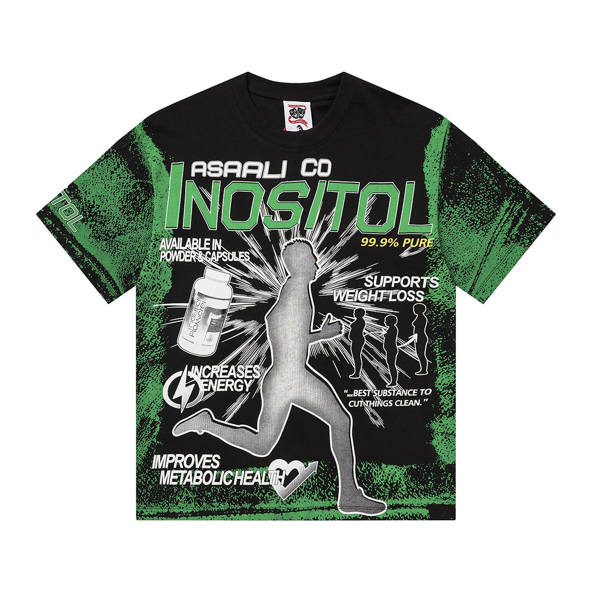 ASAALL Inositol Allover Graphic Short-Sleeve T-Shirt