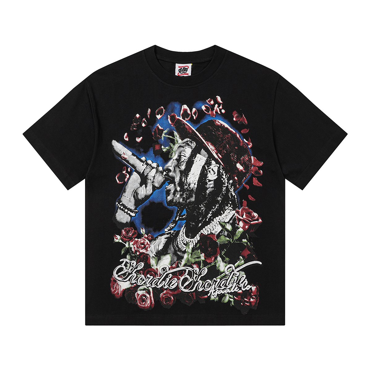 ASAALL Multicolor Front Graphic Short-Sleeve T-Shirt