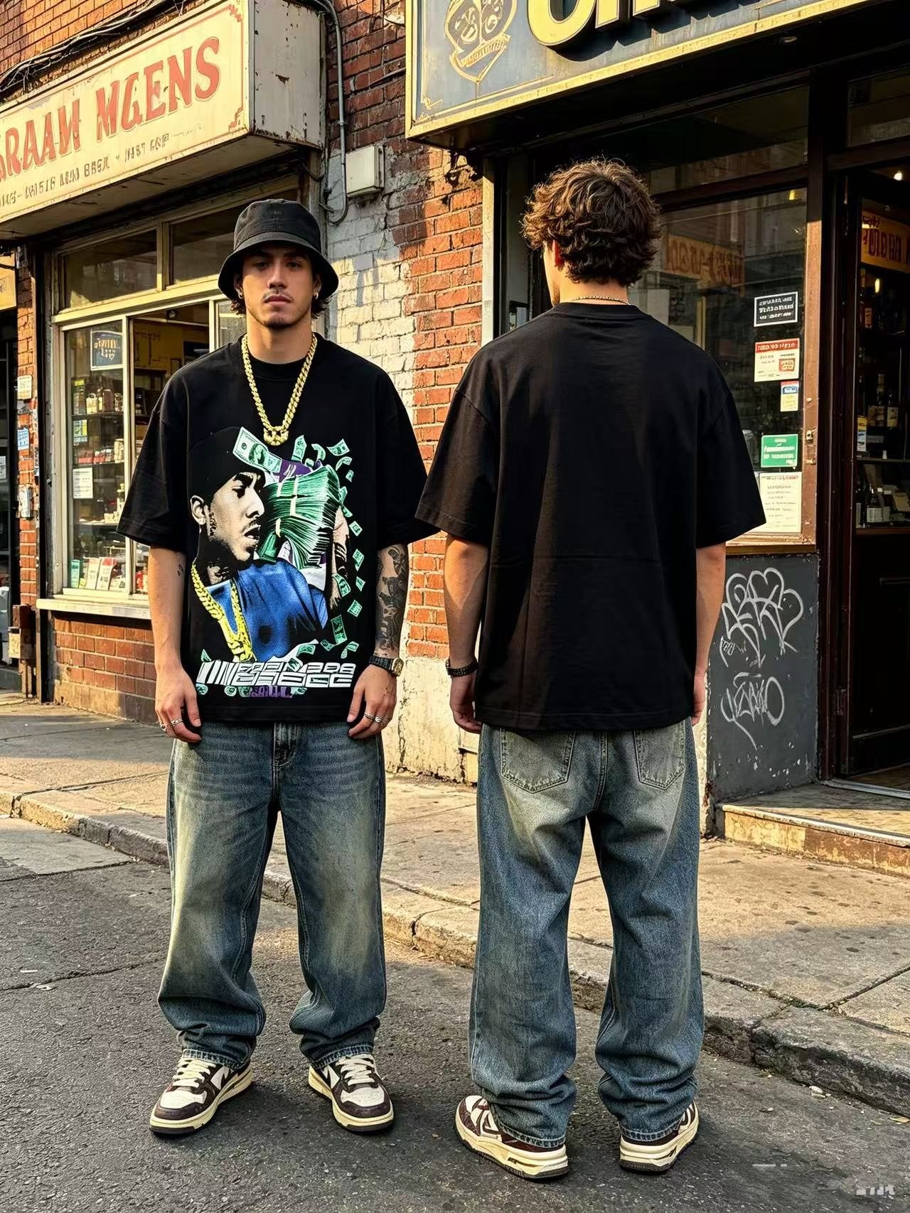 ASAALL Portrait Cash Short-Sleeve T-Shirt