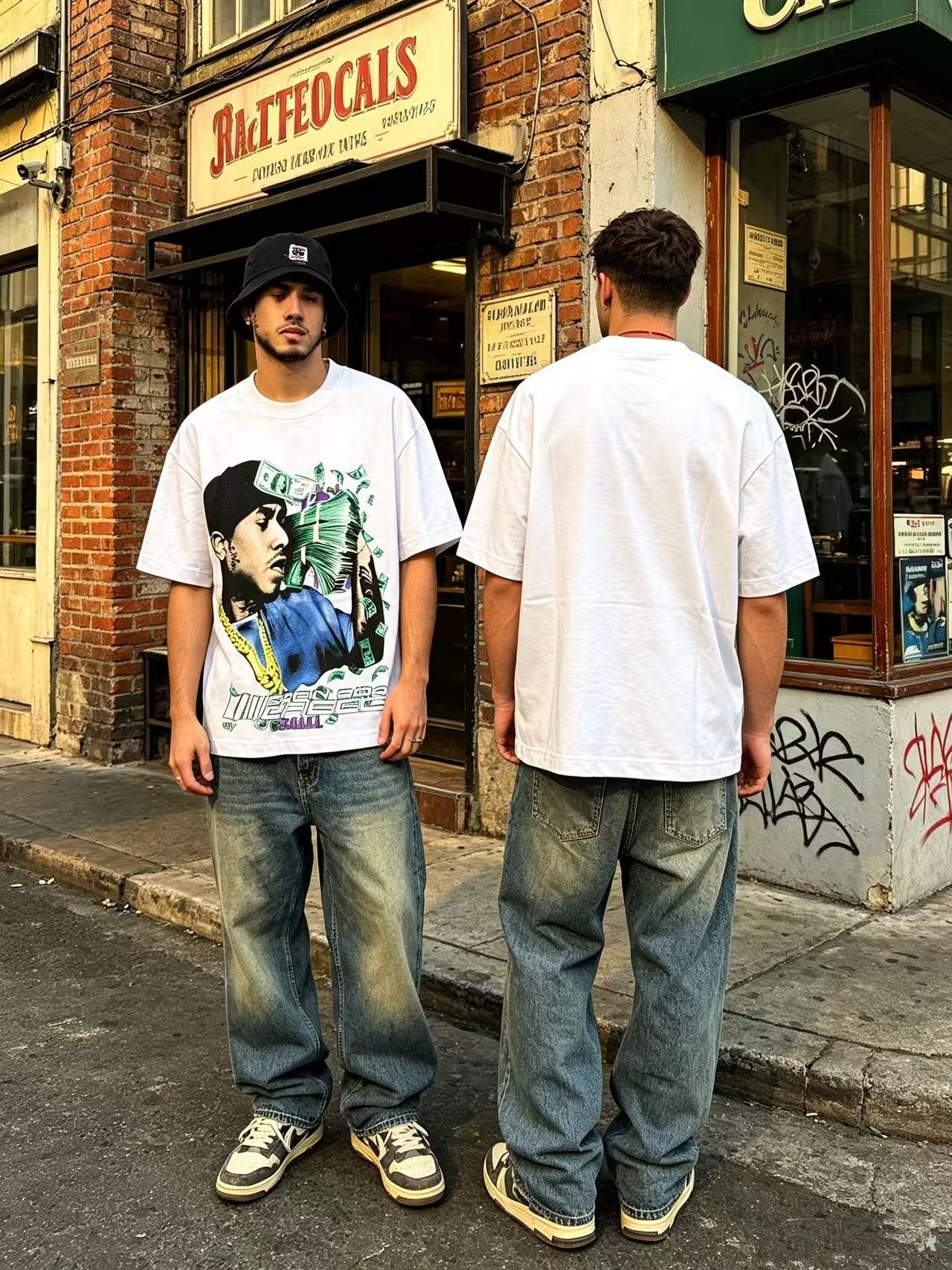 ASAALL Portrait Cash Short-Sleeve T-Shirt