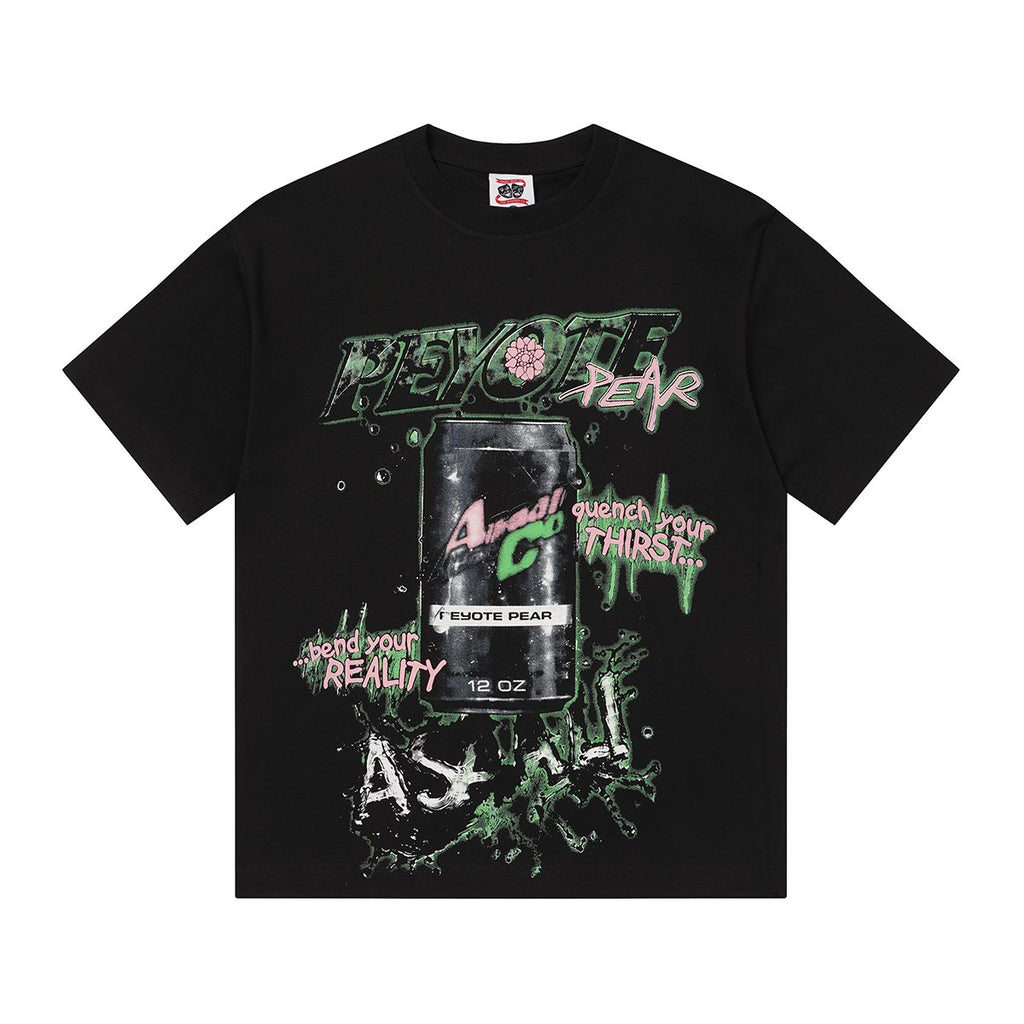 ASAALL Peyote Pear Cactus Graphic Short-Sleeve T-Shirt
