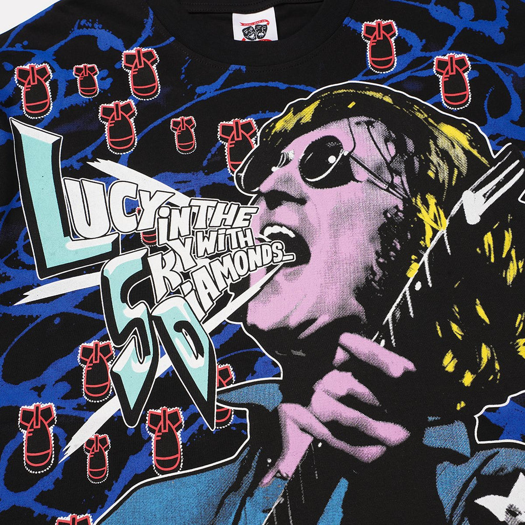 ASAALL Peace Love & Cocaine Singer Graphic T-Shirt