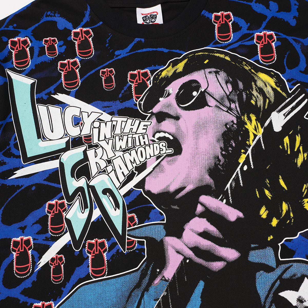 ASAALL Peace Love & Cocaine Singer Graphic T-Shirt