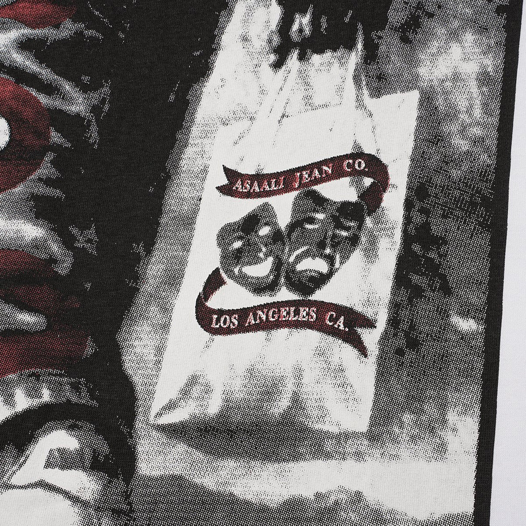 ASAALL Black and Red Front Graphic T-Shirt