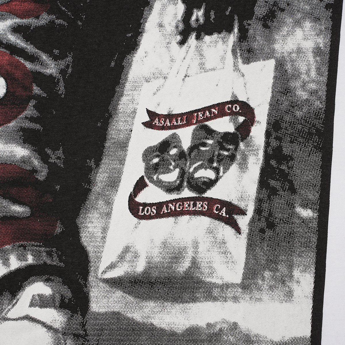 ASAALL Black and Red Front Graphic T-Shirt