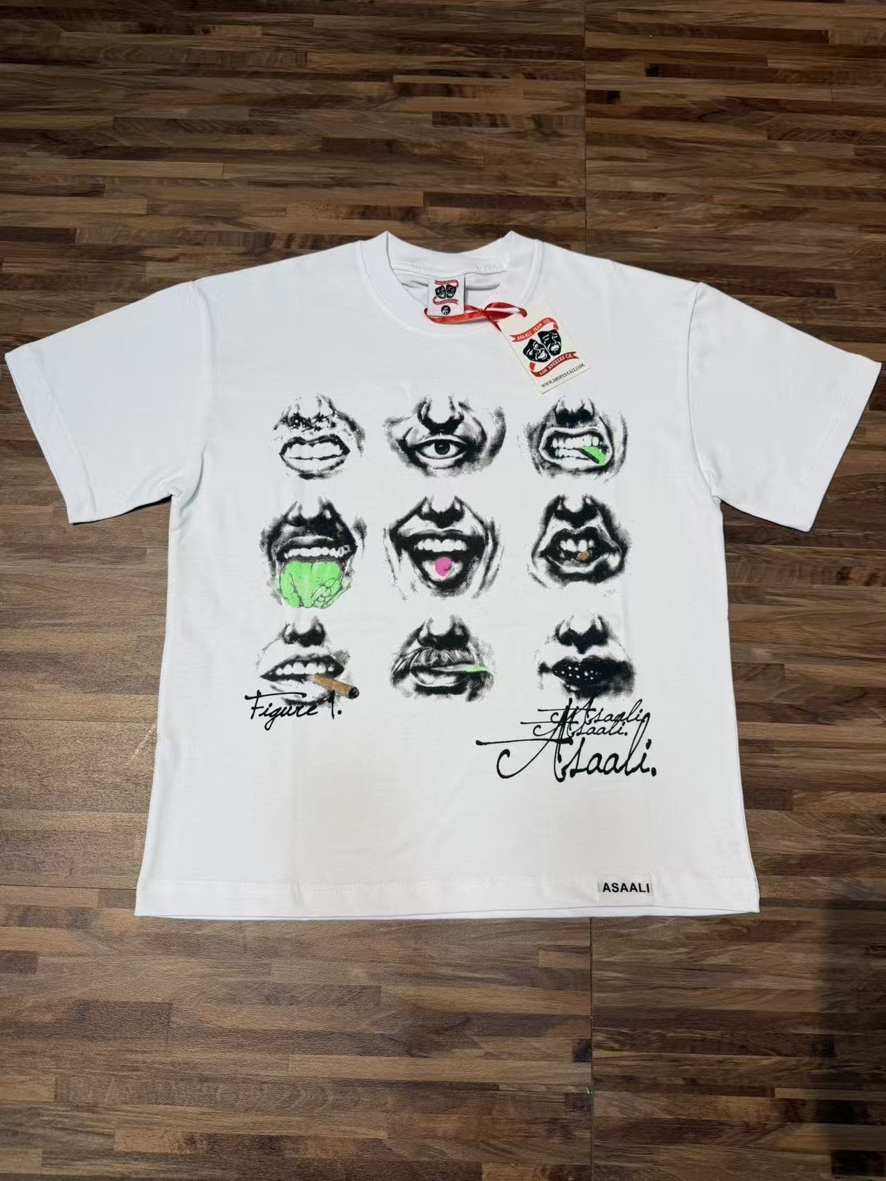 ASAALL Eye & Mouth Graphic Short-Sleeve T-Shirt