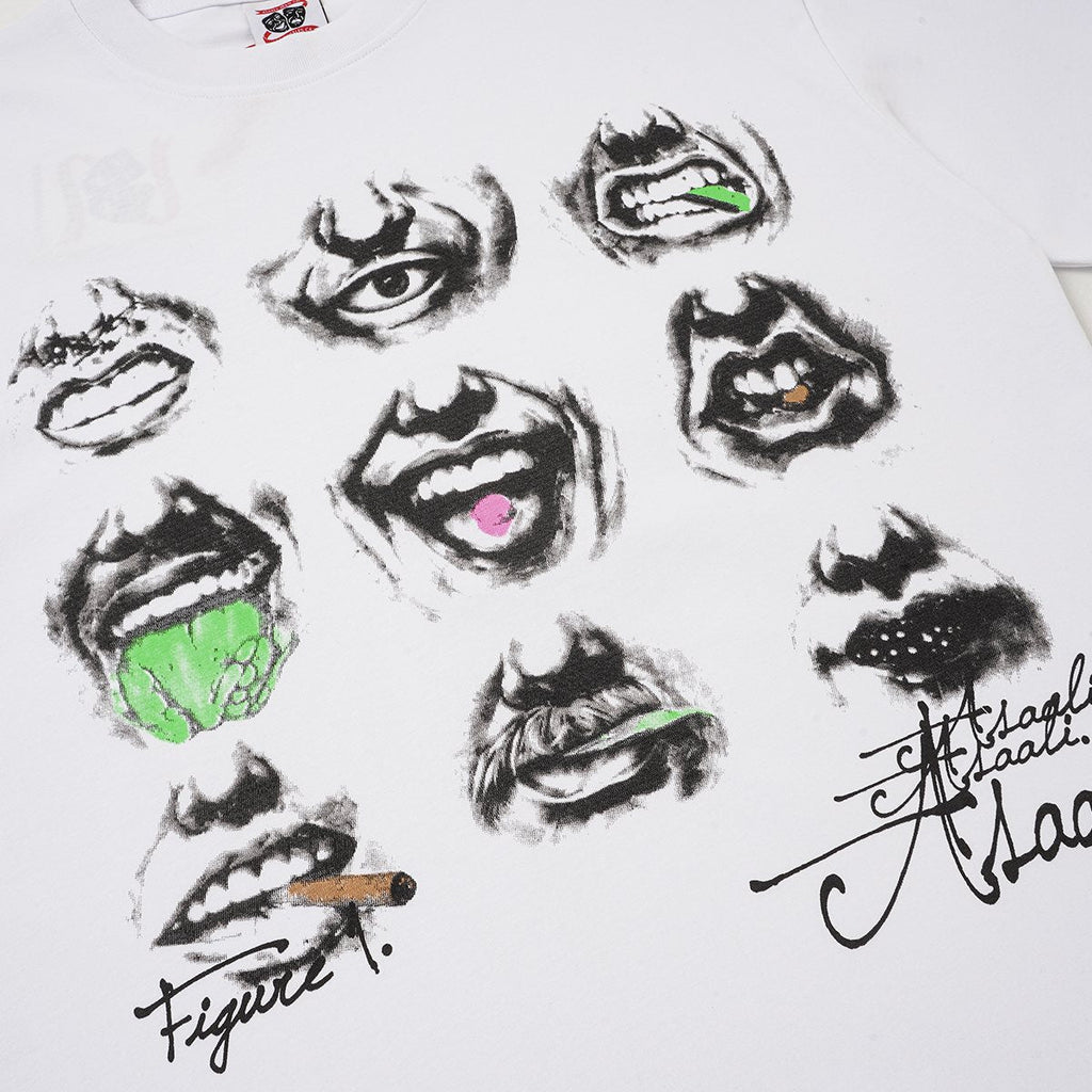 ASAALL Eye & Mouth Graphic Short-Sleeve T-Shirt