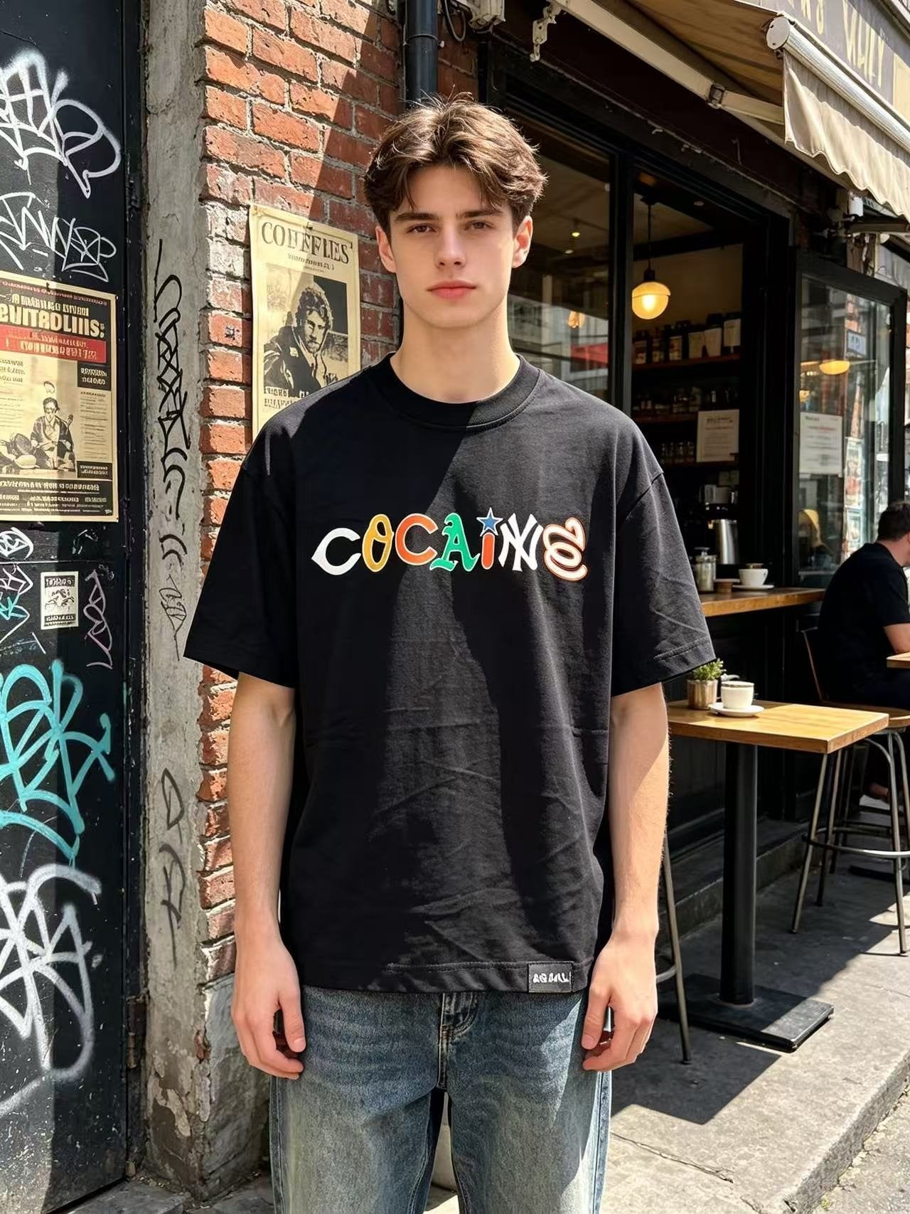 ASAALL Multicolor Wordmark Graphic T-Shirt