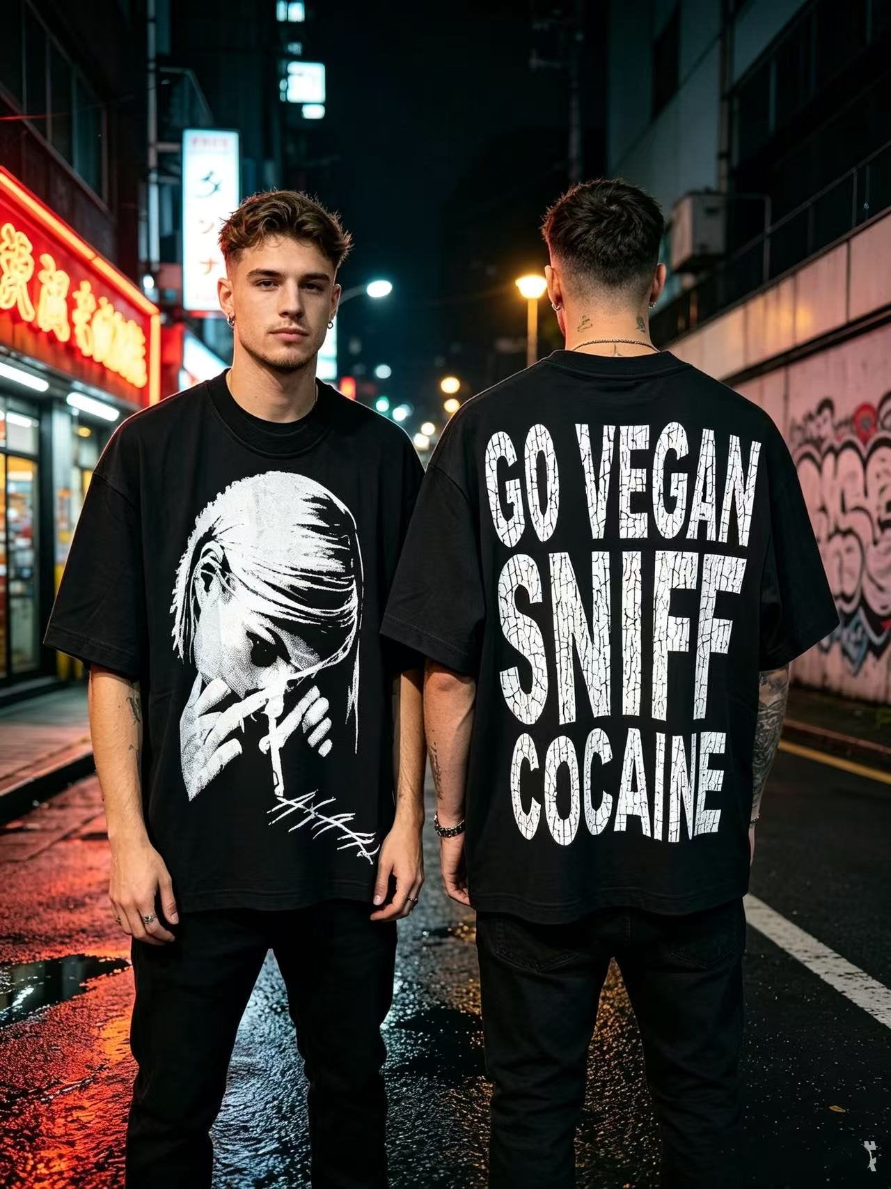 ASAALL Portrait Graphic T-Shirt