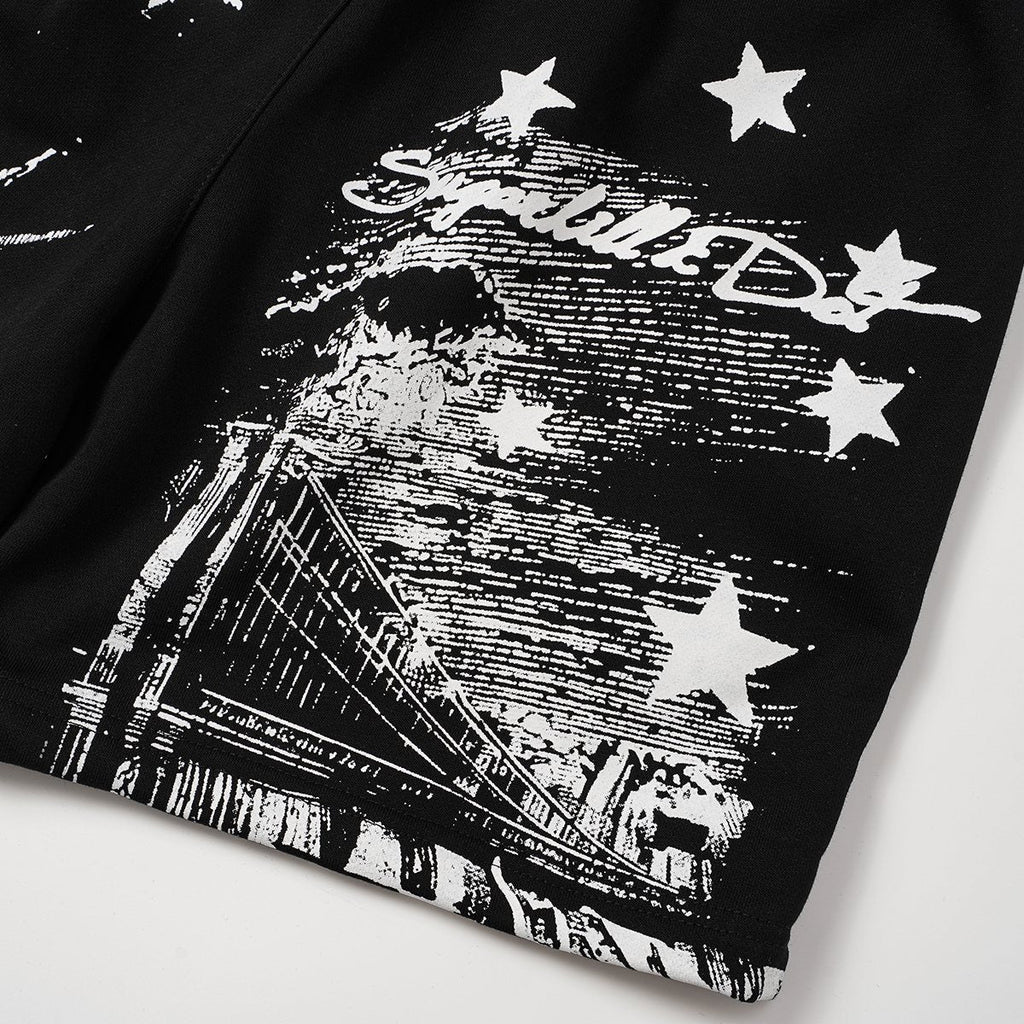 ASAALL New York Star Graphic Shorts