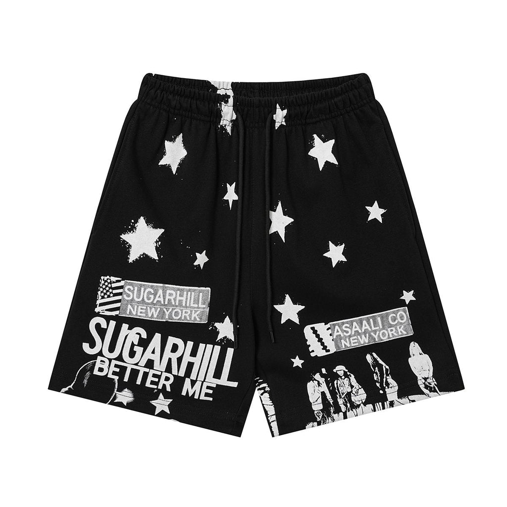 ASAALL New York Star Graphic Shorts