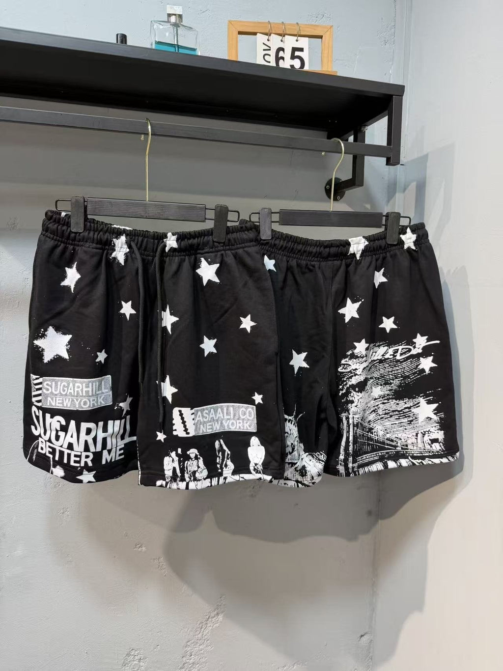 ASAALL New York Star Graphic Shorts