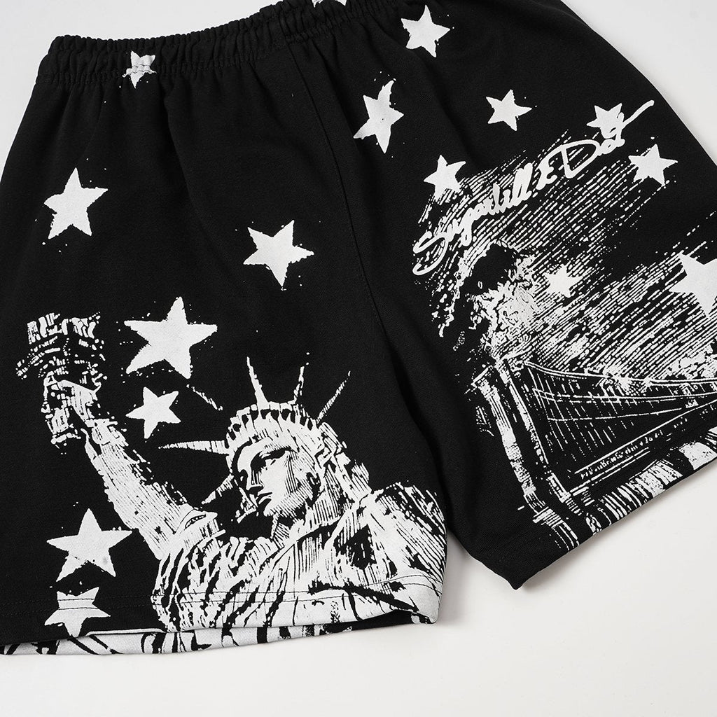 ASAALL New York Star Graphic Shorts