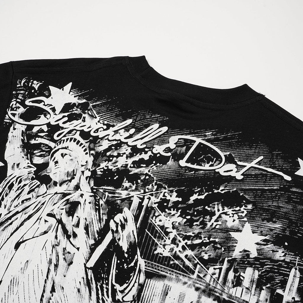 ASAALL Sugarhill NYC Statue Graphic T-Shirt