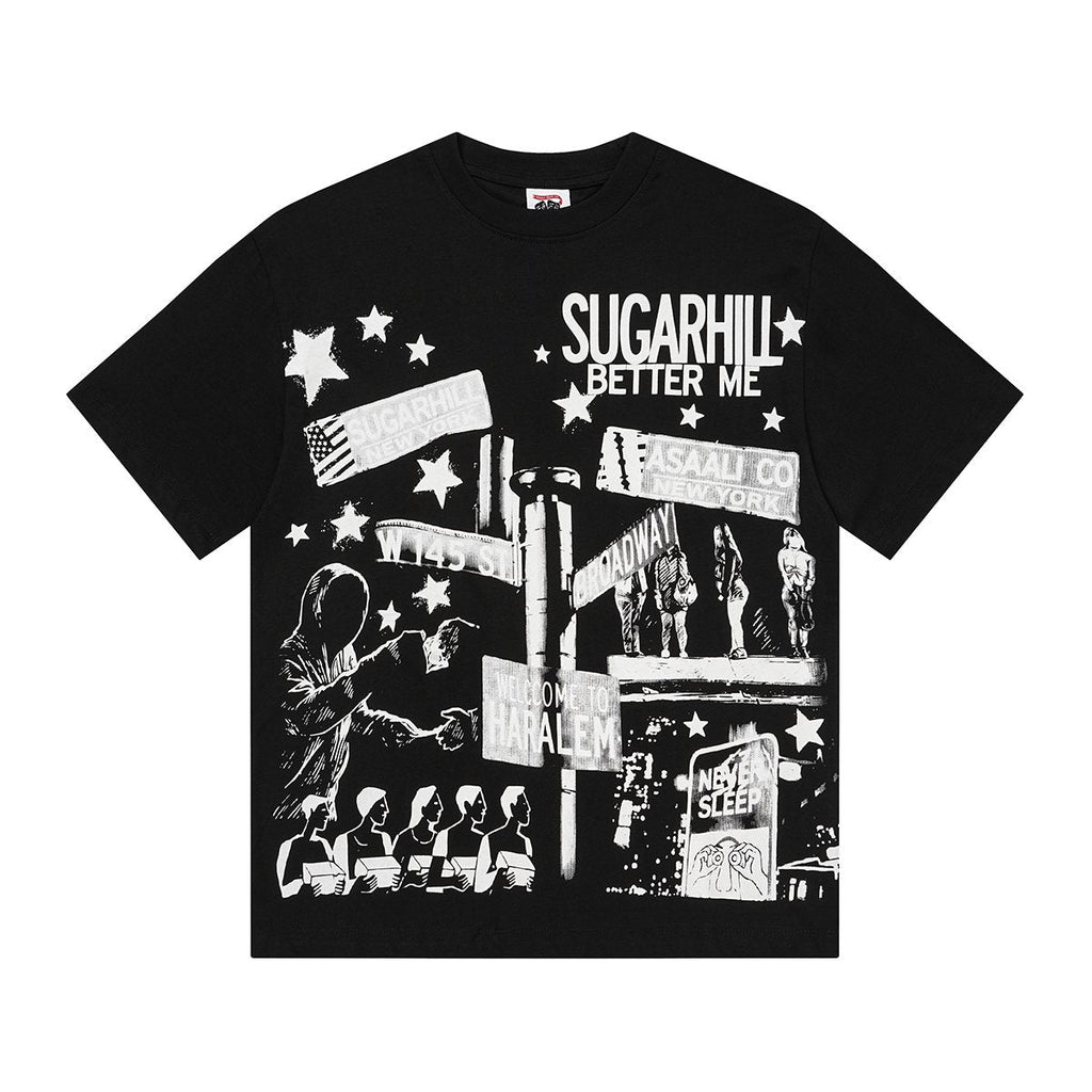 ASAALL Sugarhill NYC Statue Graphic T-Shirt