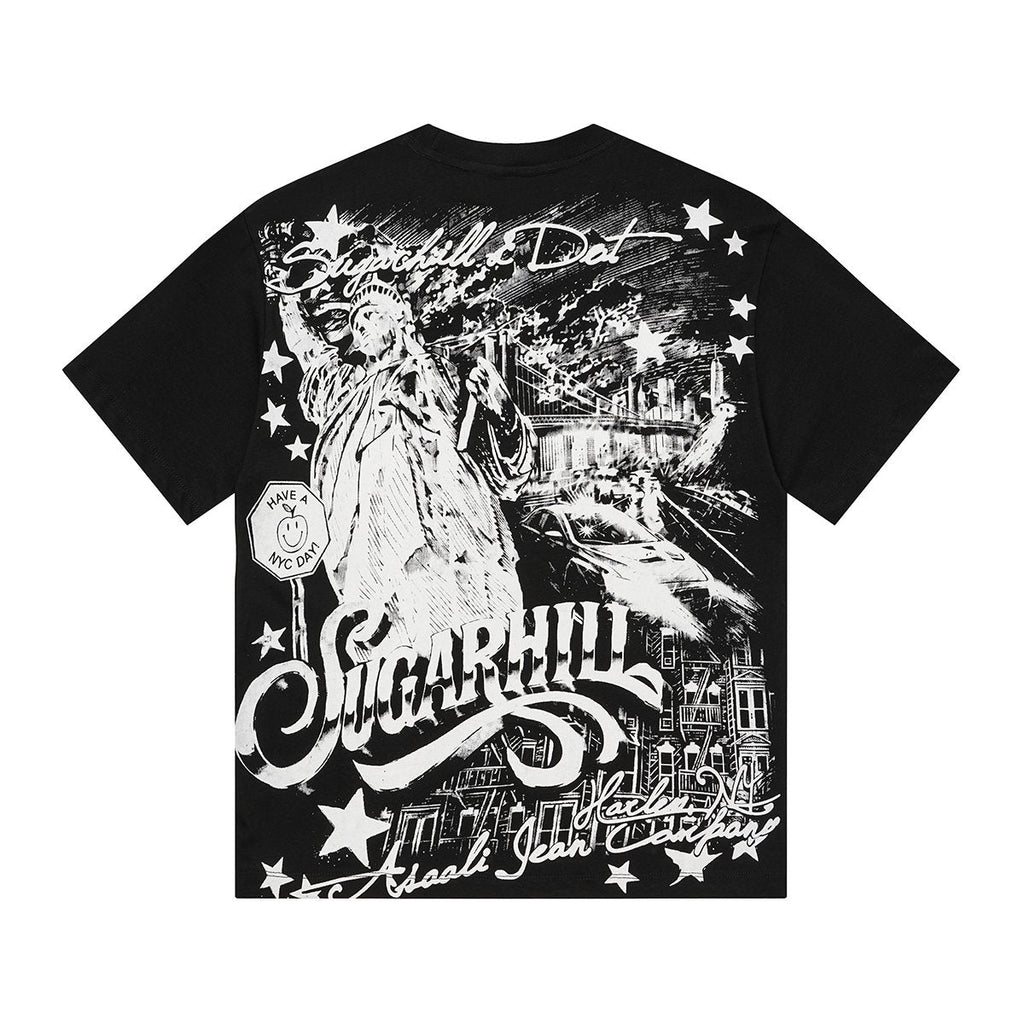 ASAALL Sugarhill NYC Statue Graphic T-Shirt