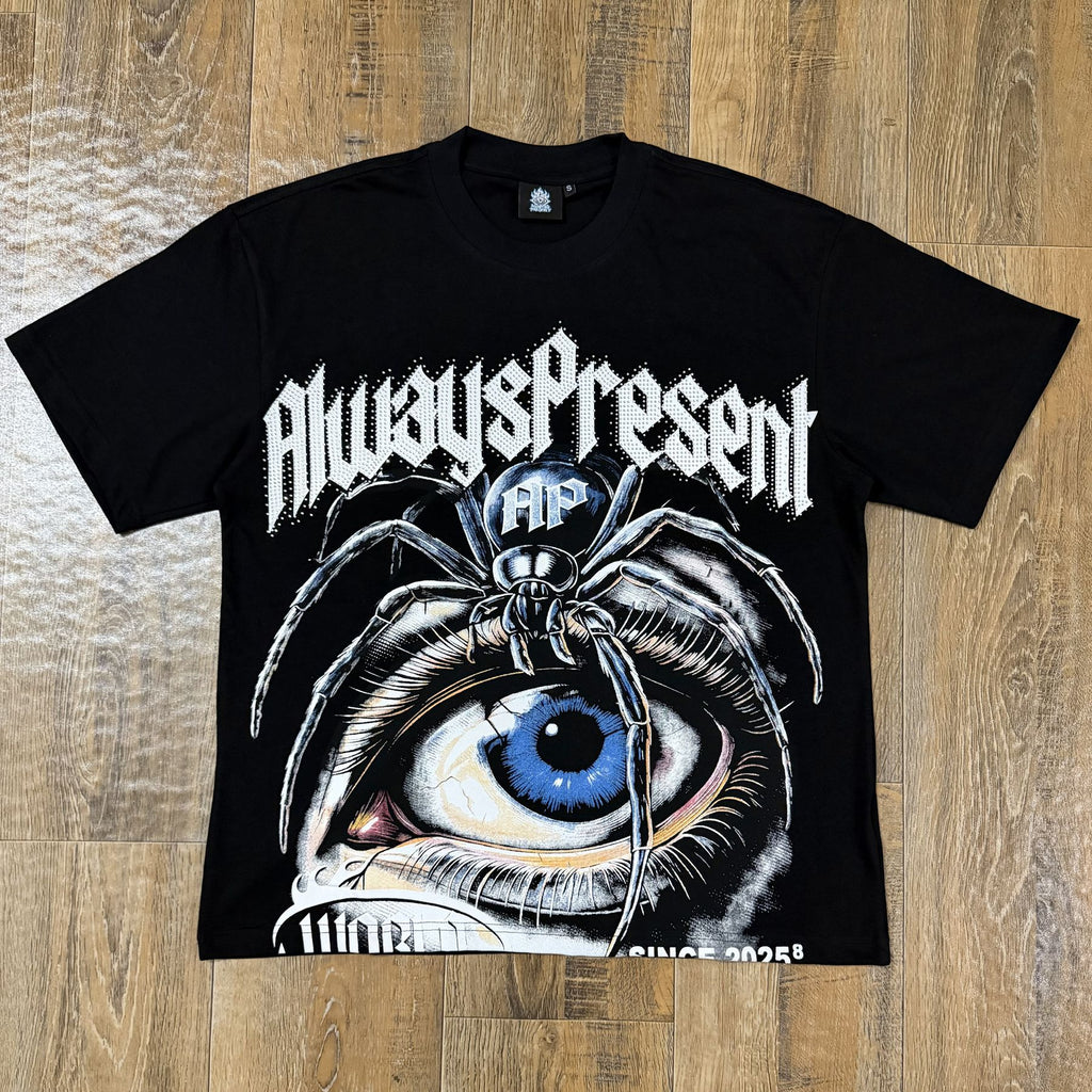 ALWAYS-PRESENT Champion Rhinestone Graphic Short-Sleeve T-Shirt