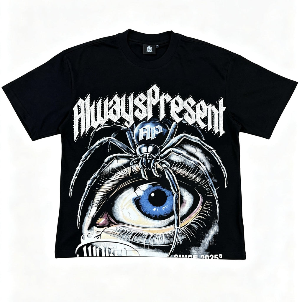 ALWAYS-PRESENT Champion Rhinestone Graphic Short-Sleeve T-Shirt