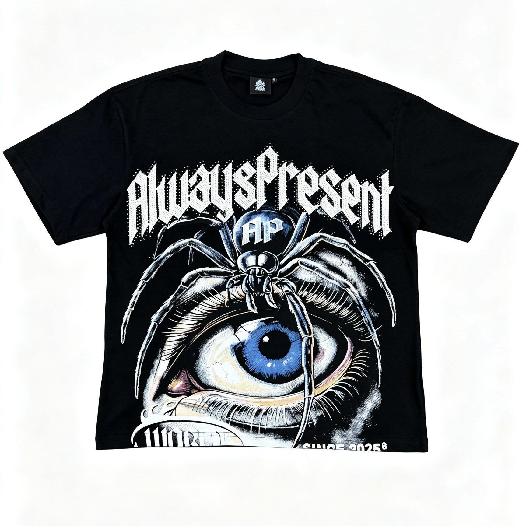 ALWAYS-PRESENT Champion Rhinestone Graphic Short-Sleeve T-Shirt